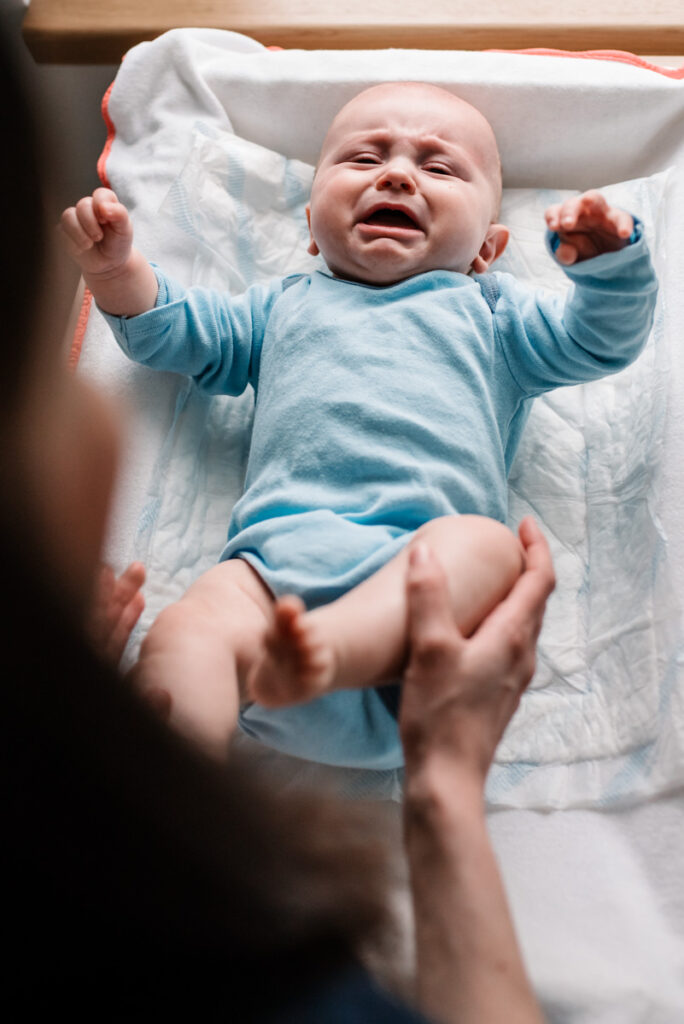 Focení miminka doma oblékání